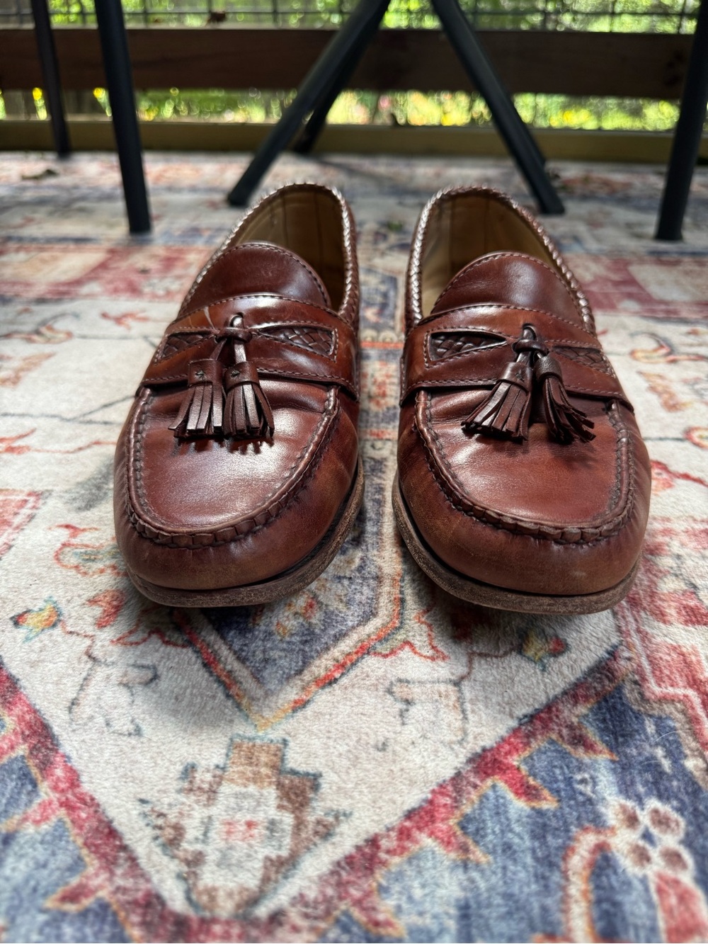 Allen Edmonds Chestnut Brown Leather Tassel Loafers
